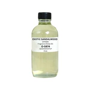 Exotic Sandalwood (Unisex) Body Oil 4 oz Fragrance All Natural Scent